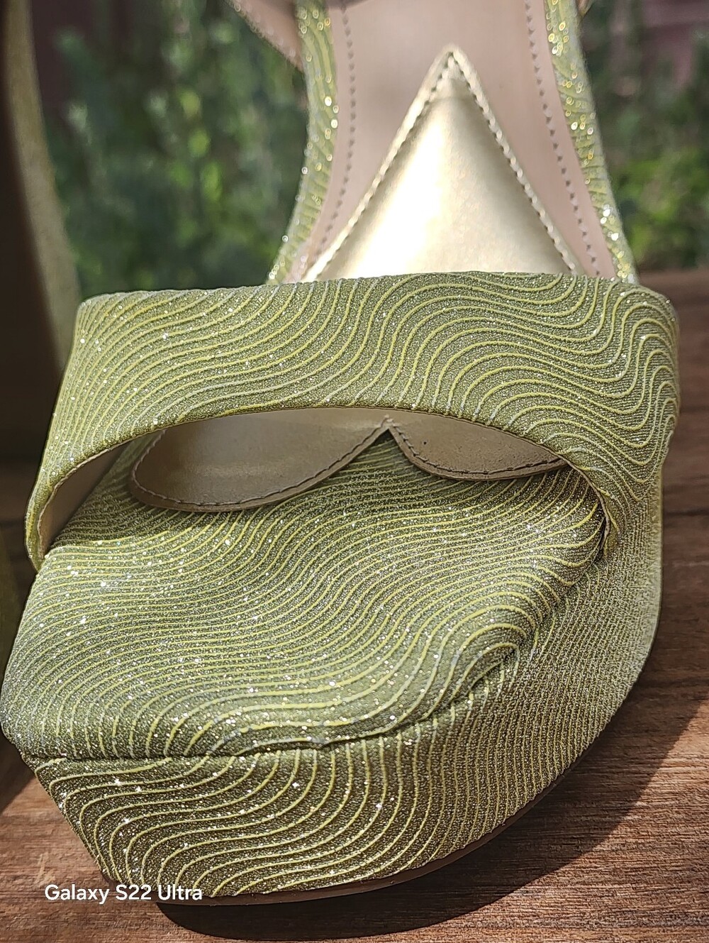 GB Women's Dream-Scape Fern Glitter Platform Dress Sandals Size 9 - Picture 7 of 9
